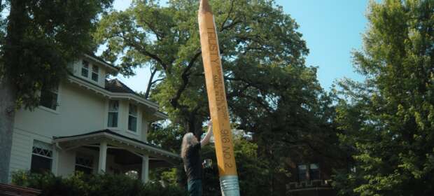 A Short Documentary About A Giant Pencil